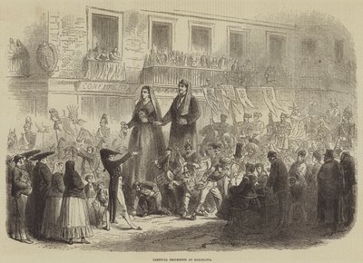 Carnival Procession at Barcelona by Burn Smeeton